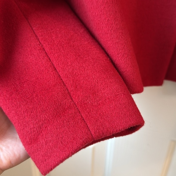 Karen Kane One button Blazer Red Ahead Wool career Coat Jacket Small - Picture 4 of 9
